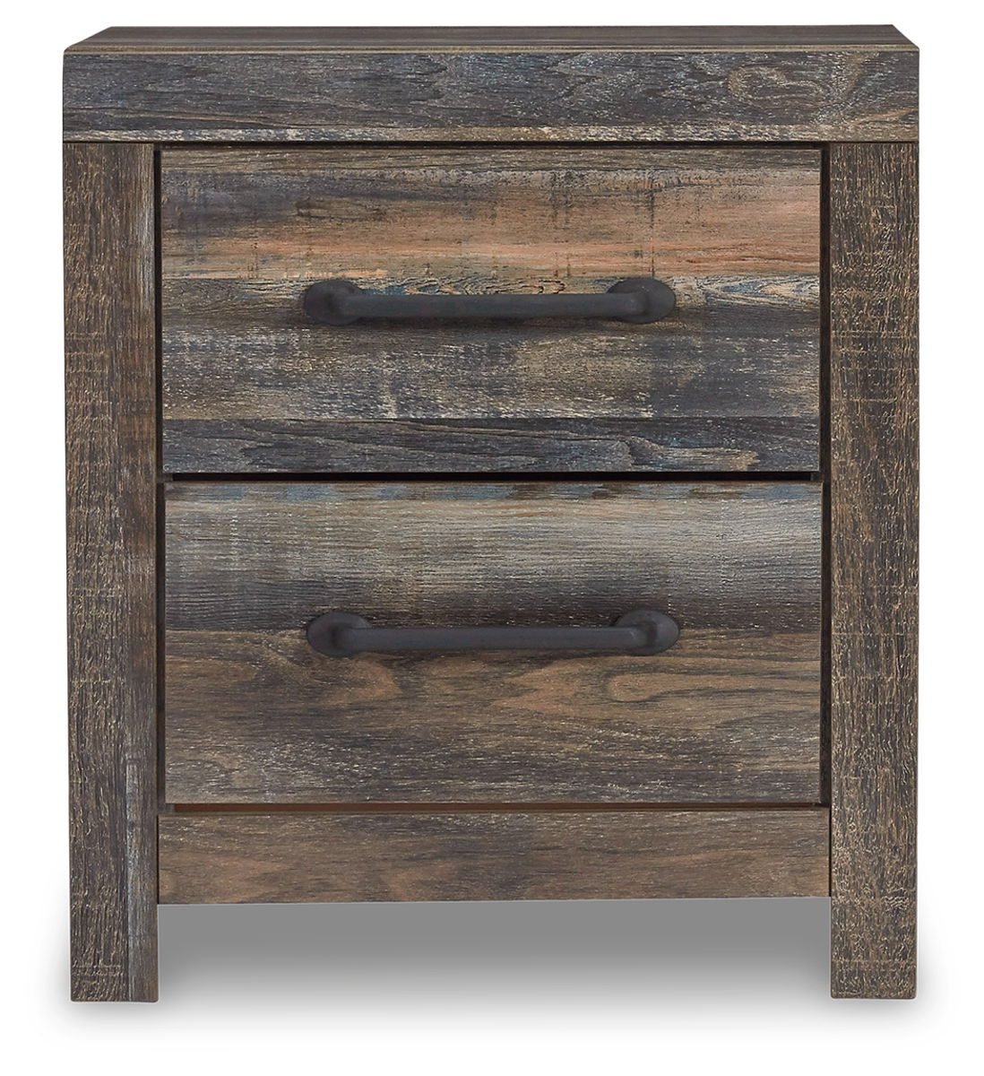 Drystan - Two Drawer Night Stand - Brown / Beige - Image 4