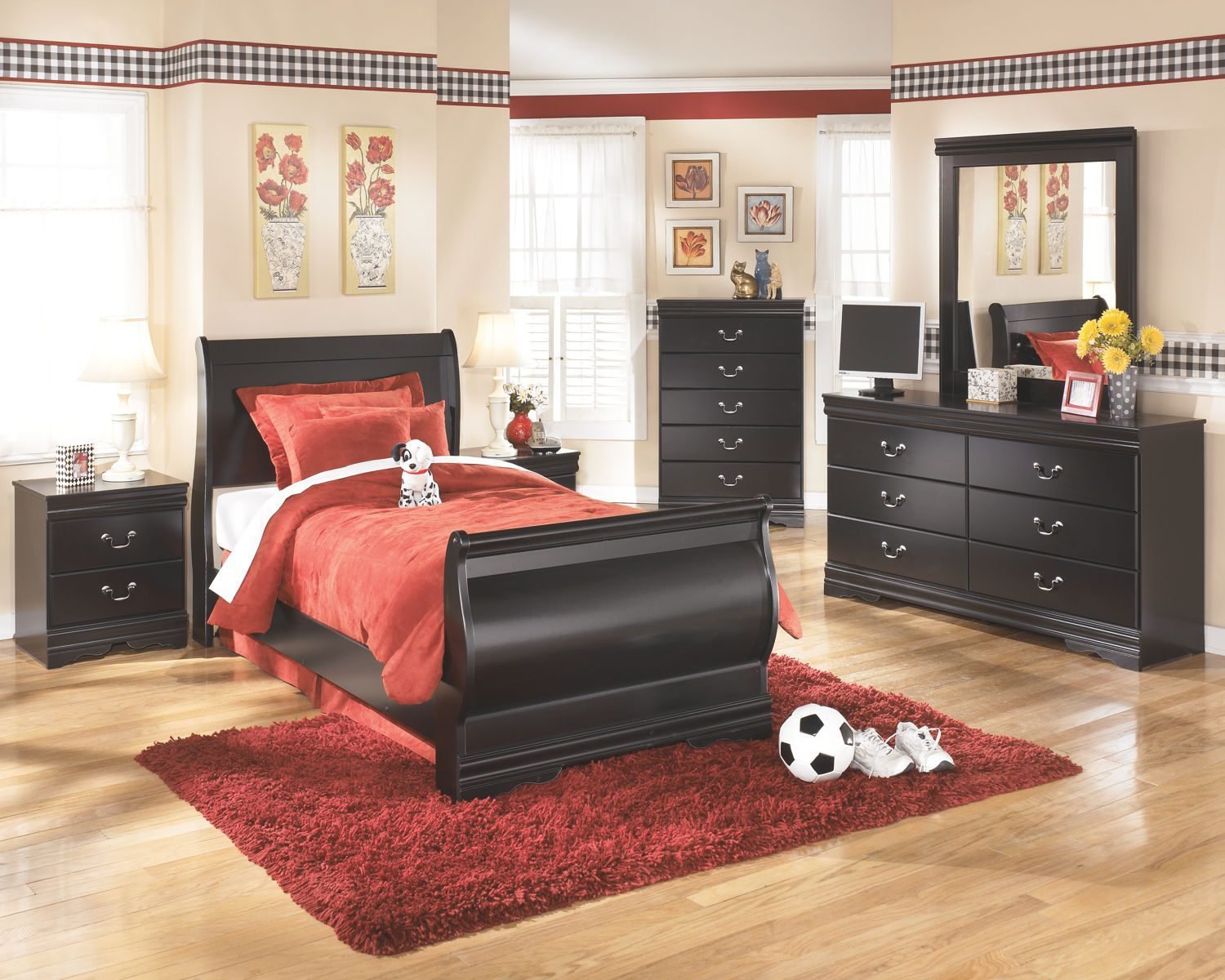 Huey Vineyard - Sleigh Bed - Image 9