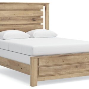Brozmont - Queen Panel Bed - Tan