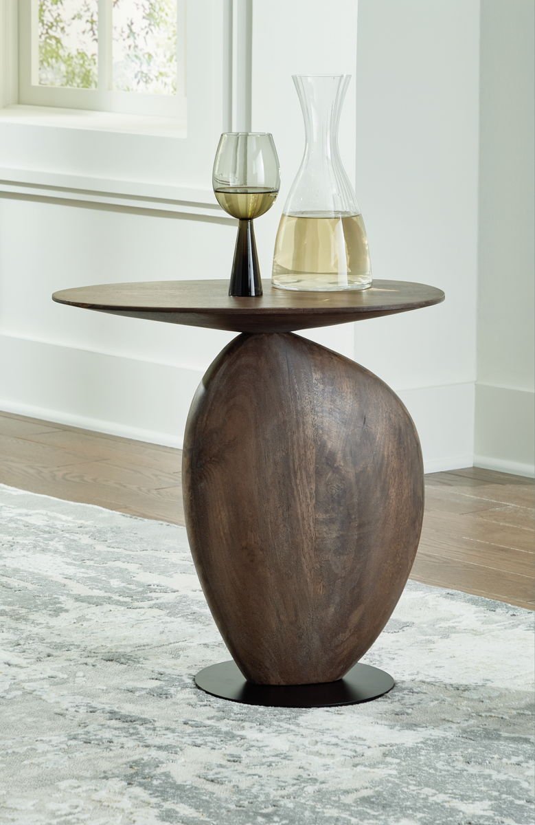 Cormmet - Accent Table - Brown / Black - Image 3