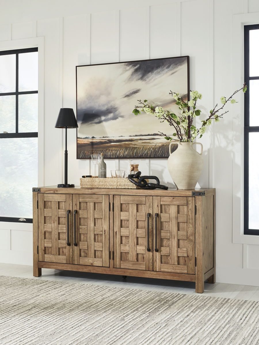 Ridgester - Dining Room Server - Light Brown - Image 4