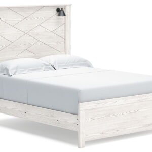 Gerridan - Panel Bed With Sconces