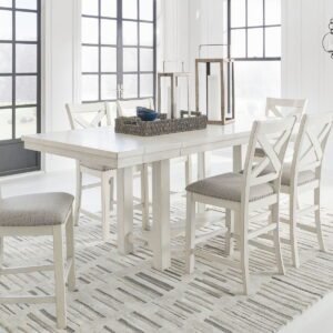 Robbinsdale - Rectangular Counter Height Dining Extension Table Set