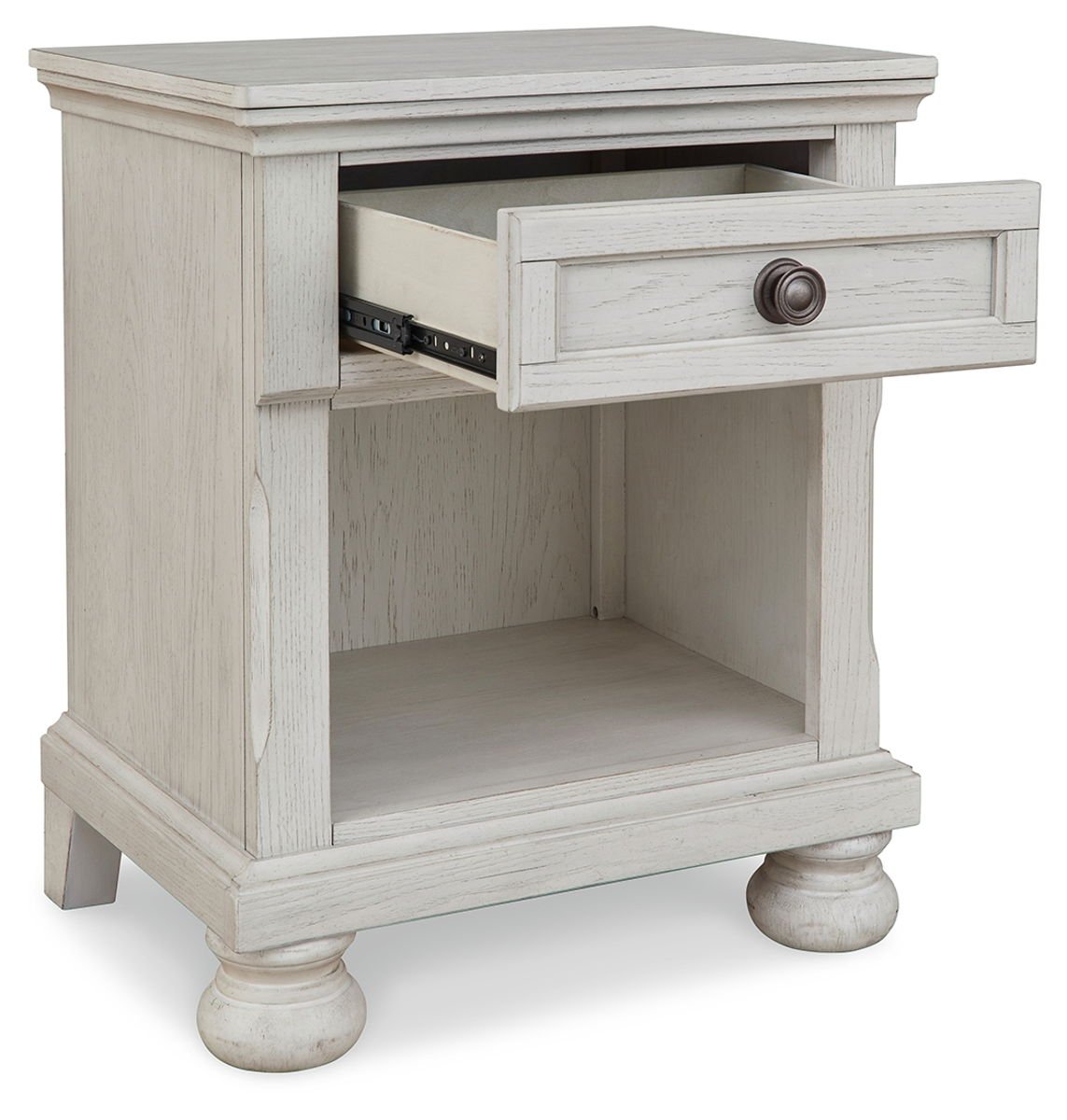 Robbinsdale - One Drawer Night Stand - Antique White - Image 2