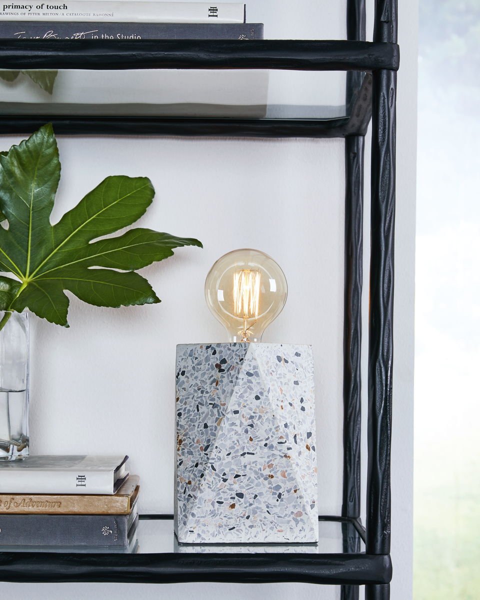 Maywick - Concrete Table Lamp - White - Image 3