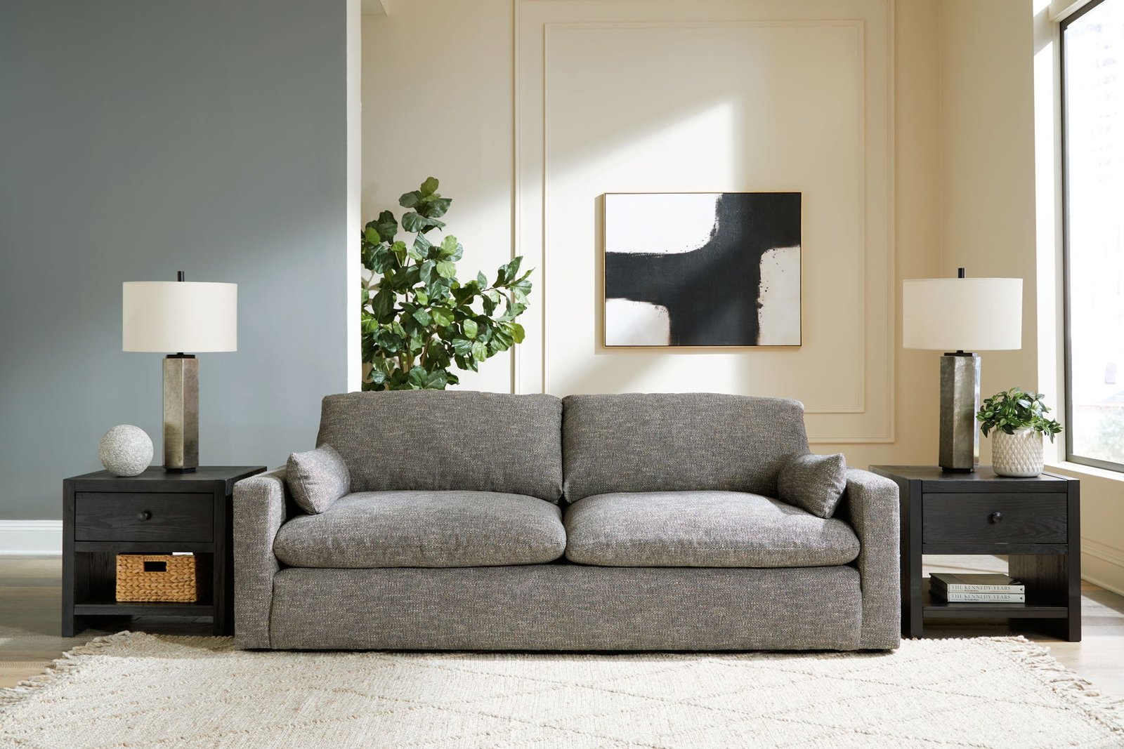 Dramatic - Sofa - Granite - Image 2