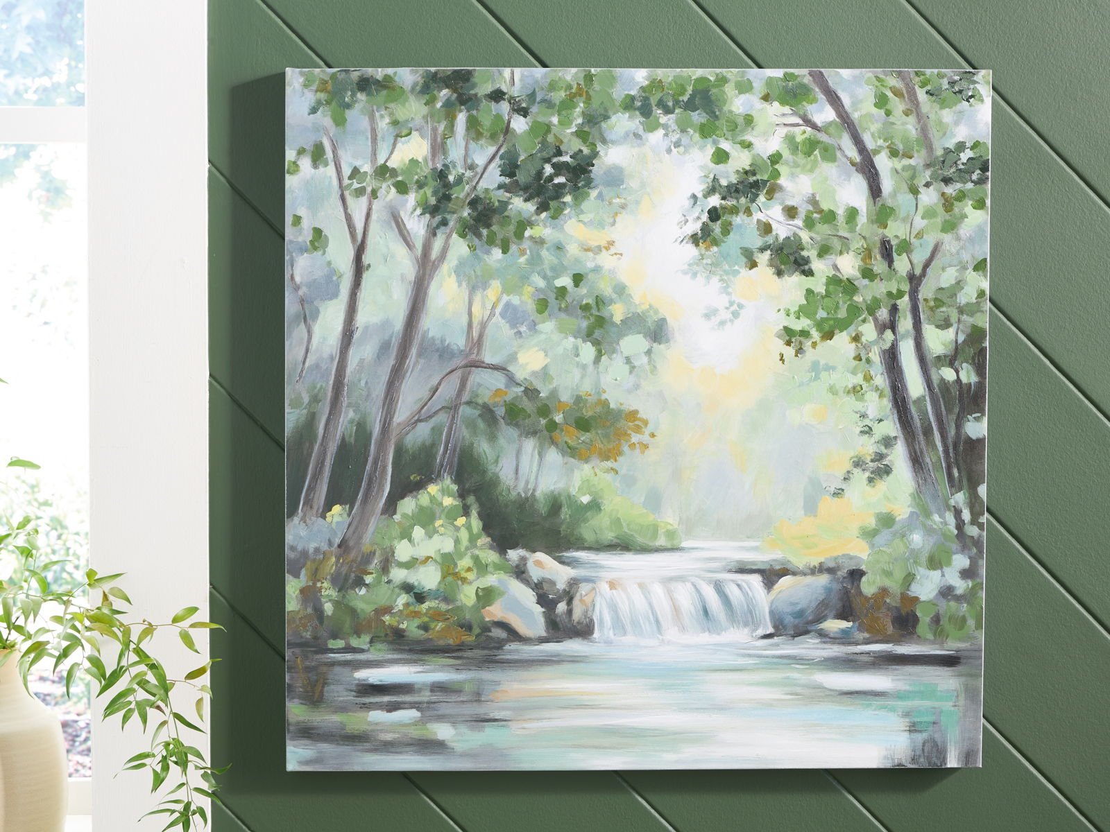 Evermaddick - Wall Art - Green / Gray / White - Image 3