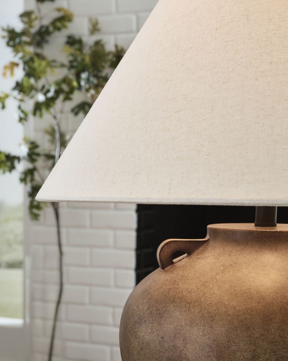 Ferrilby - Poly Table Lamp - Antique Beige - Image 3