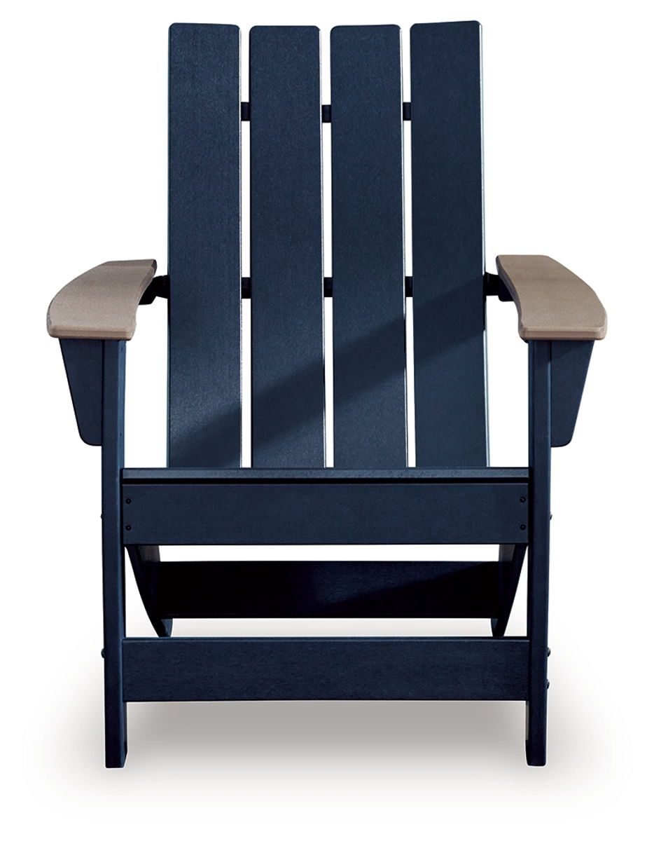 East Beach - Adirondack Chair - Black / Beige - Image 4
