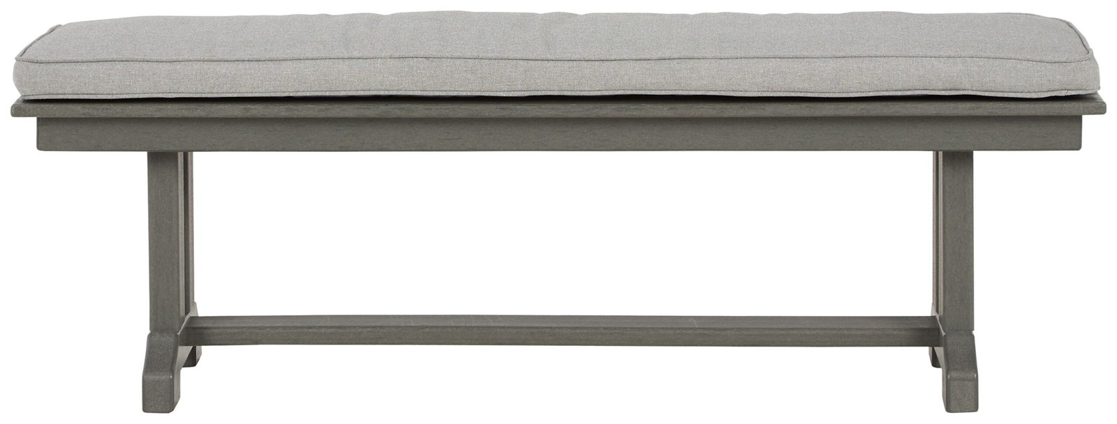 Visola - Bench with Cushion - Gray - Image 3
