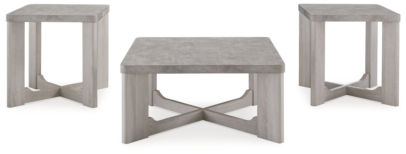 Garnilly - Occasional Table Set (Set of 3) - Whitewash - Image 2