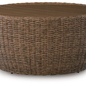 Double Point - Round Cocktail Table - Beige