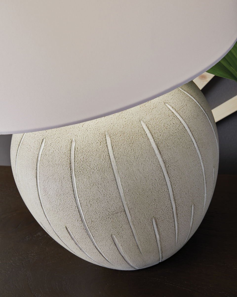 Calbert - Poly Table Lamp - Warm Gray - Image 4