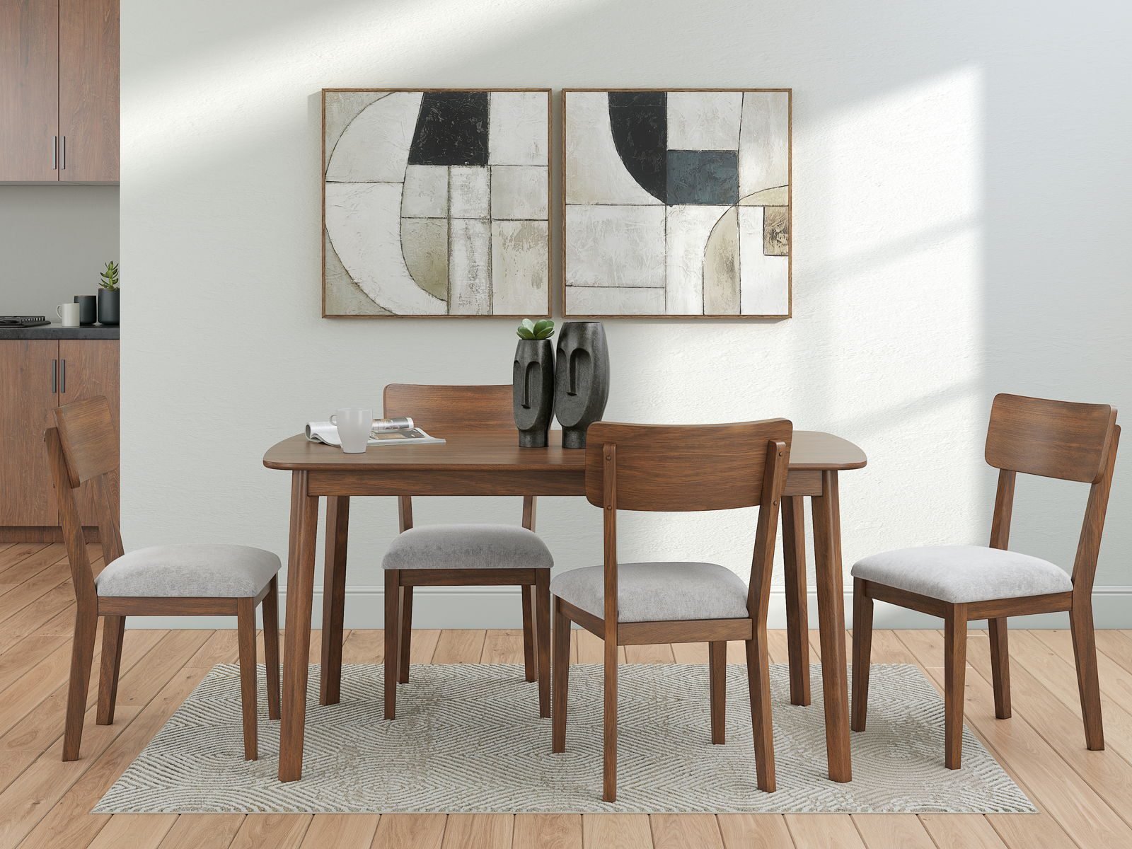 Tameride - Dining Room Table Set (Set of 5) - Brown - Image 3
