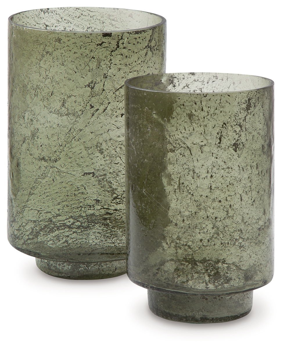 Clarkton - Candle Holder Set (Set of 2) - Green - Image 4