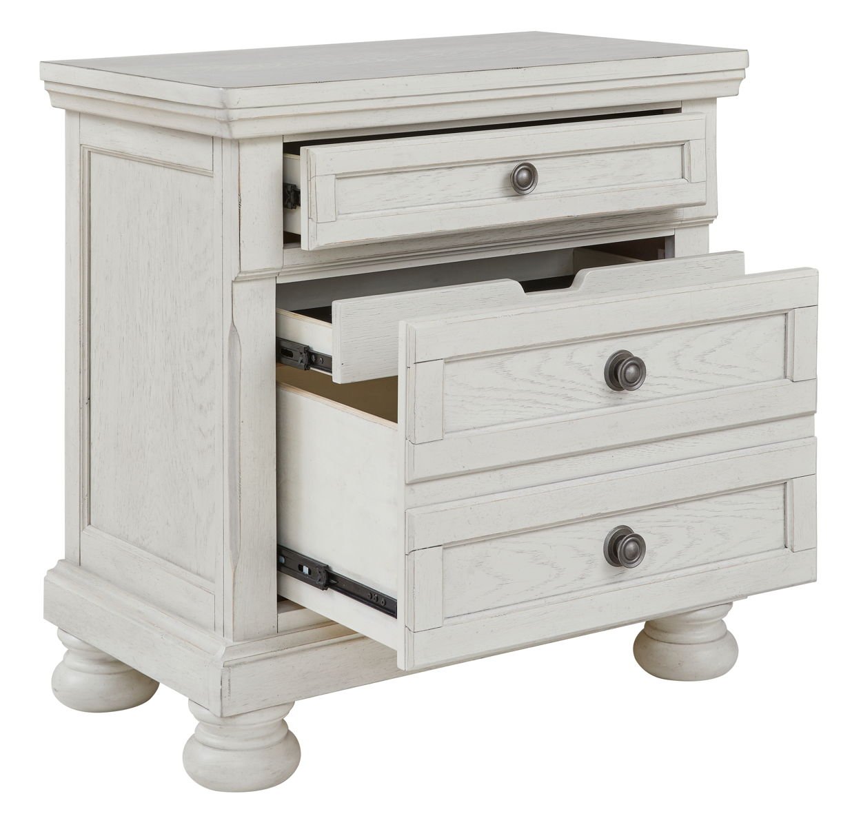 Robbinsdale - Two Drawer Night Stand - Antique White - Image 2