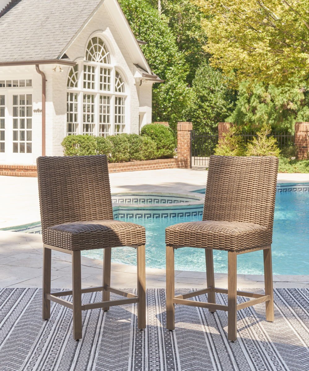 Walton Bridge - Barstool (Set of 2) - Driftwood - Image 4
