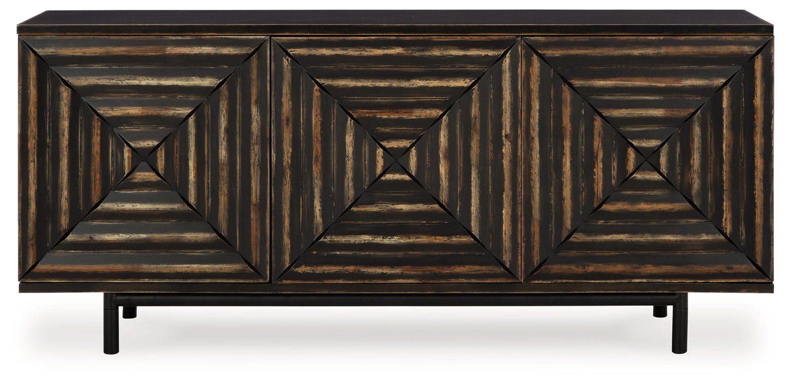 Fair Ridge - Accent Cabinet - Distressed Black - Image 3