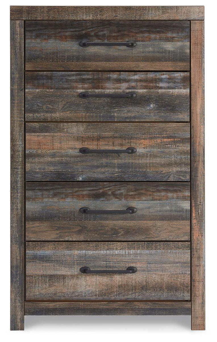 Drystan - Five Drawer Chest - Brown / Beige - Image 4