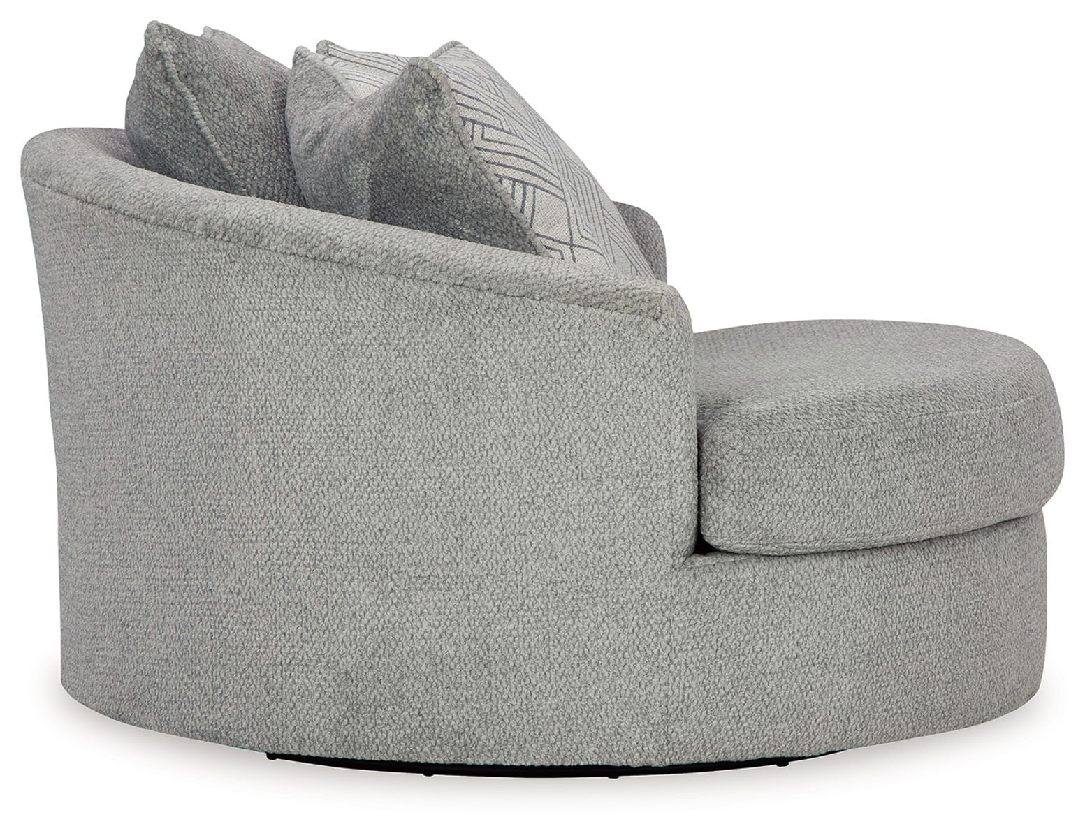 Casselbury - Oversized Swivel Accent Chair - Cement - Image 4