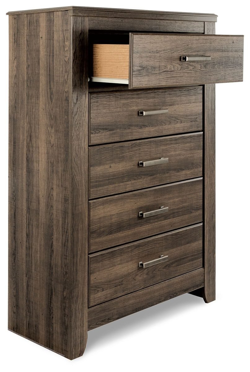 Juararo - Five Drawer Chest - Dark Brown - Image 4