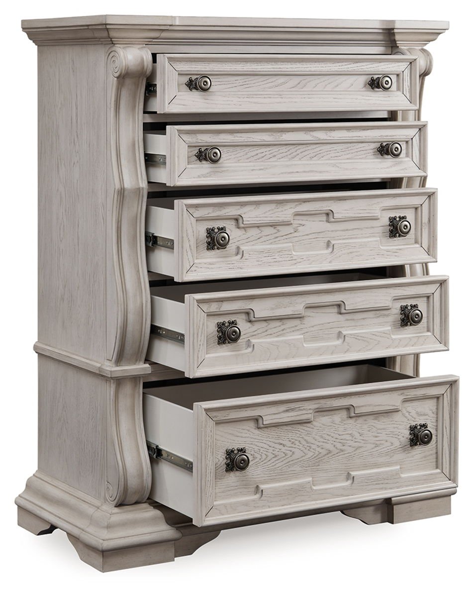 Bruchandi - Five Drawer Chest - Antique White - Image 2