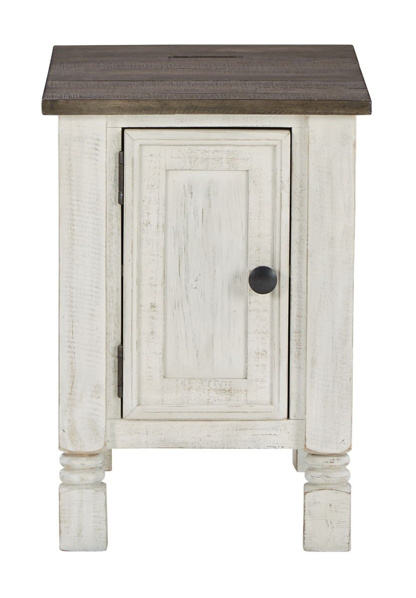 Havalance - Chair Side End Table - White / Gray - Image 3