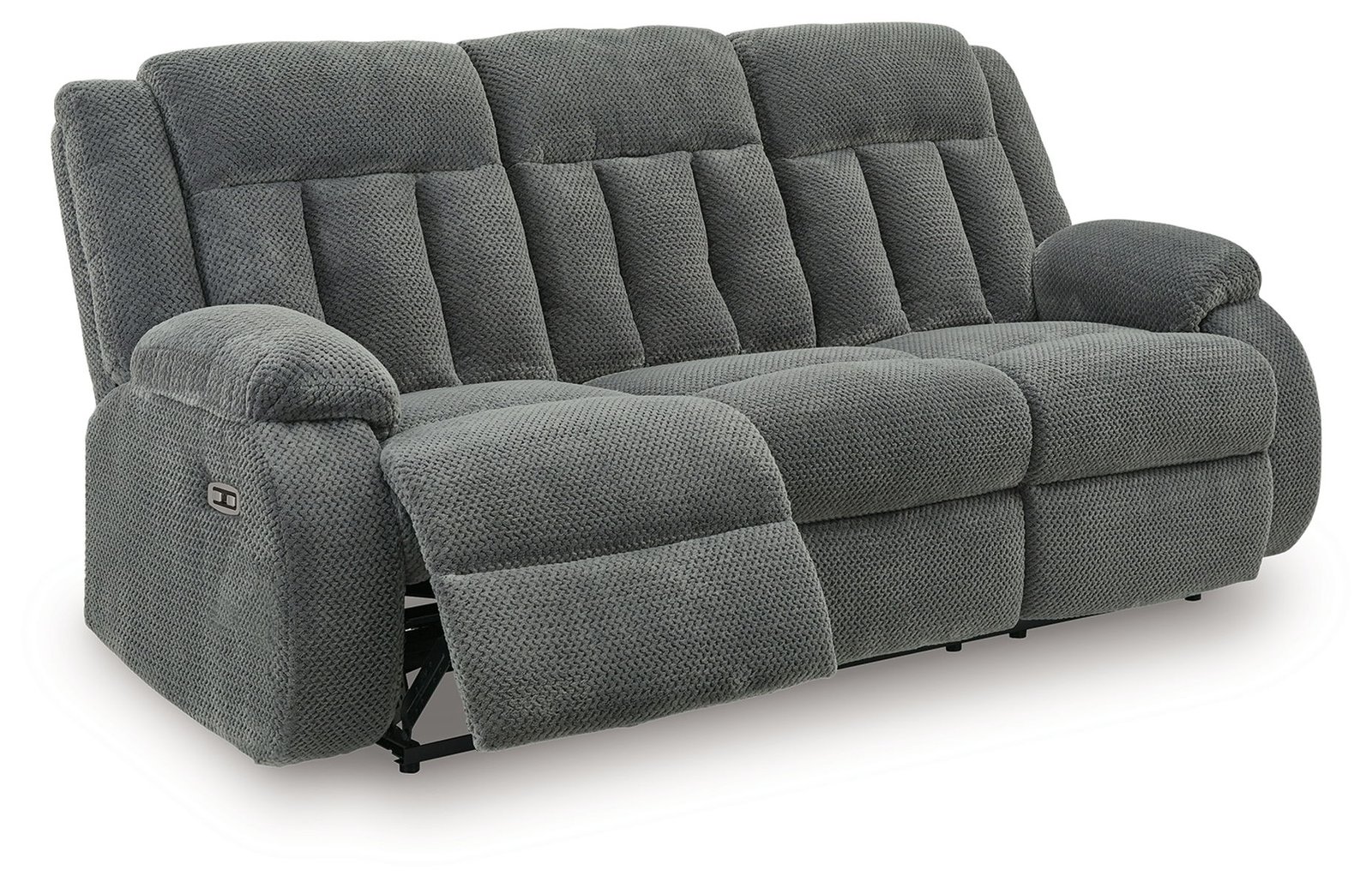 Observation - Reclining Power Sofa With Drop Down Table - Steel - Image 2