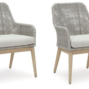 Seton Creek - Arm Chair With Cushion (Set of 2) - Gray