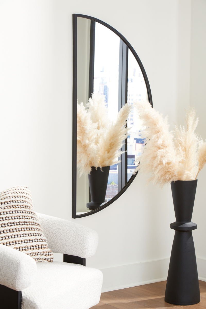 Denlow - Accent Mirror - Black - Image 2