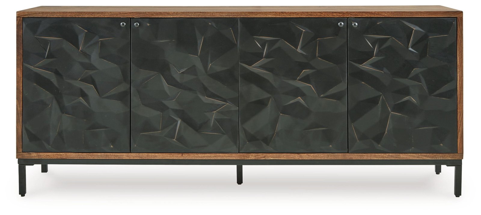 Dorannby - Accent Cabinet - Black / Brown - Image 4