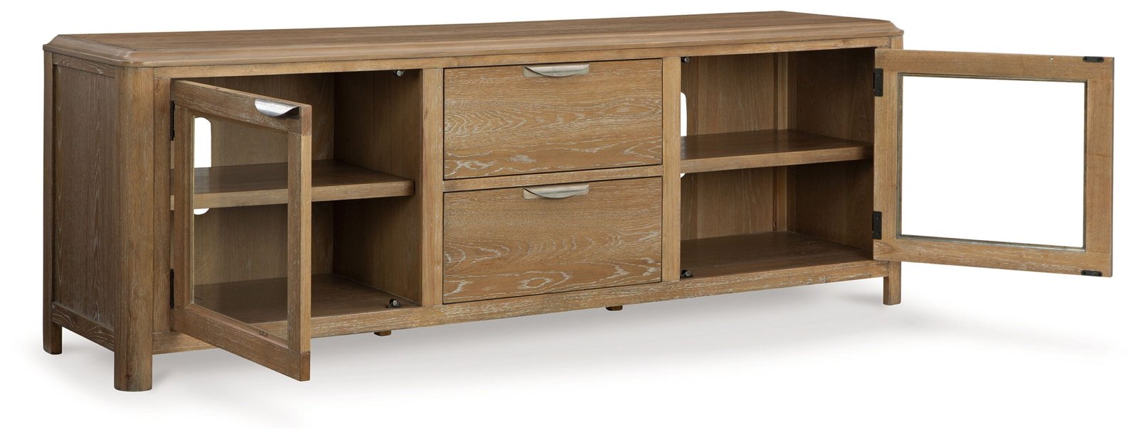 Rencott - Extra Large TV Stand - Light Brown - Image 3