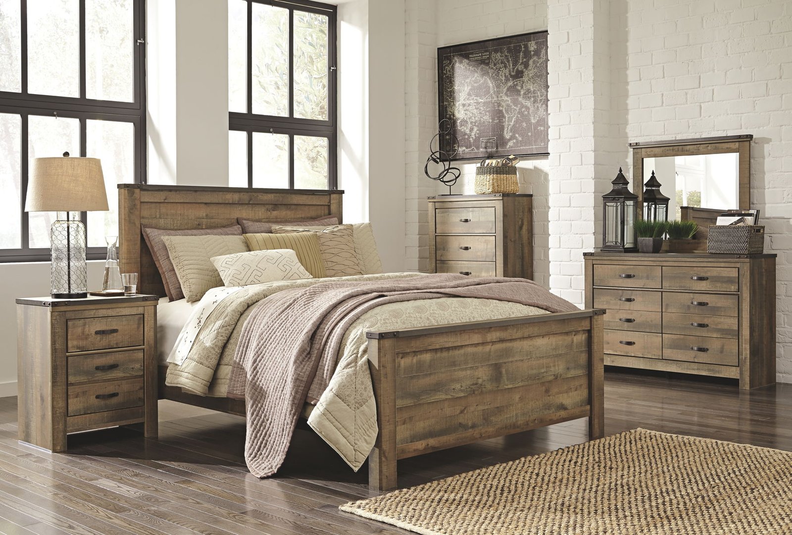 Trinell - Panel Bed - Image 3