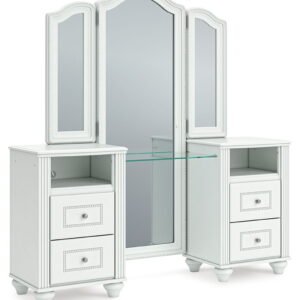 Kozlani - Vanity With Mirror - White