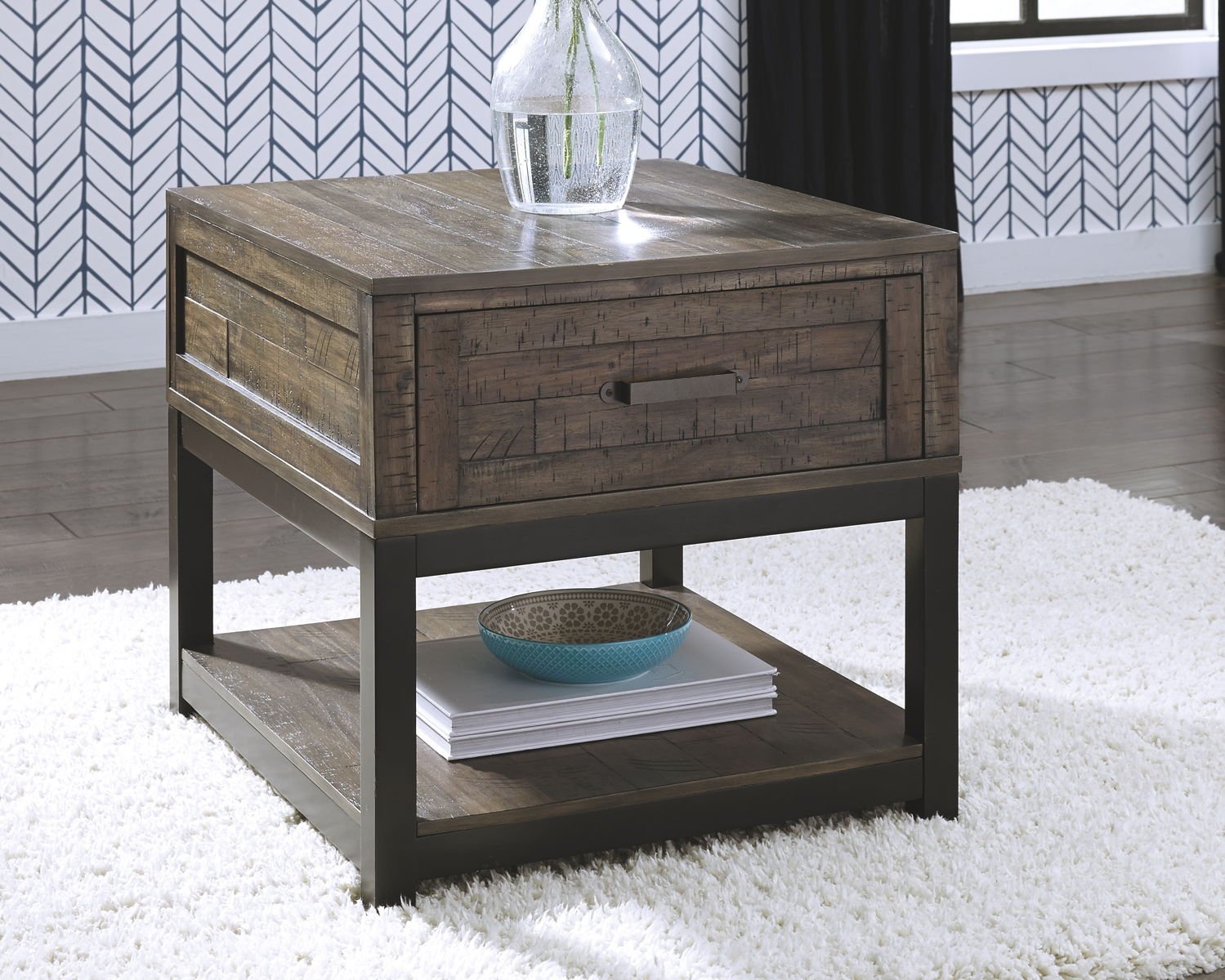 Johurst - Rectangular End Table - Grayish Brown - Image 2