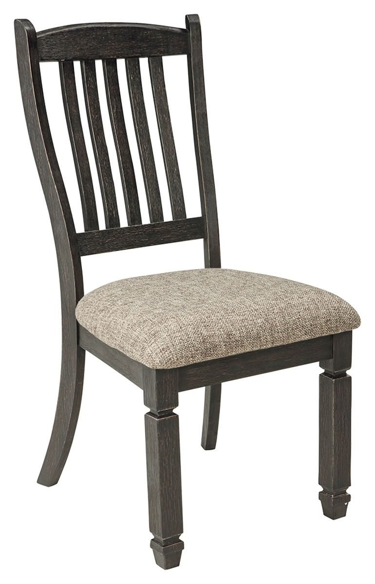 Tyler Creek - Dining UPH Side Chair (Set of 2) - Slatback - Black / Grayish Brown - Image 2