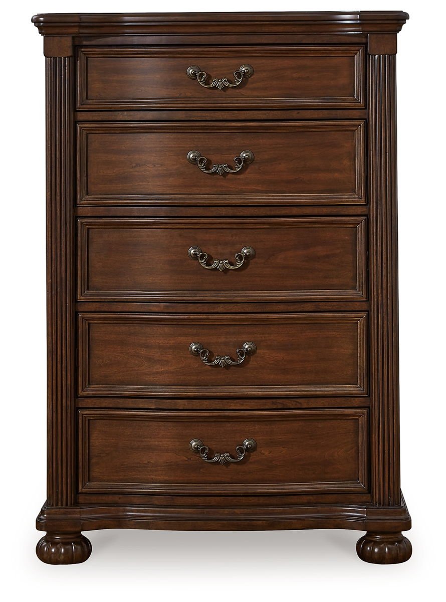 Lavinton - Five Drawer Chest - Brown - Image 3