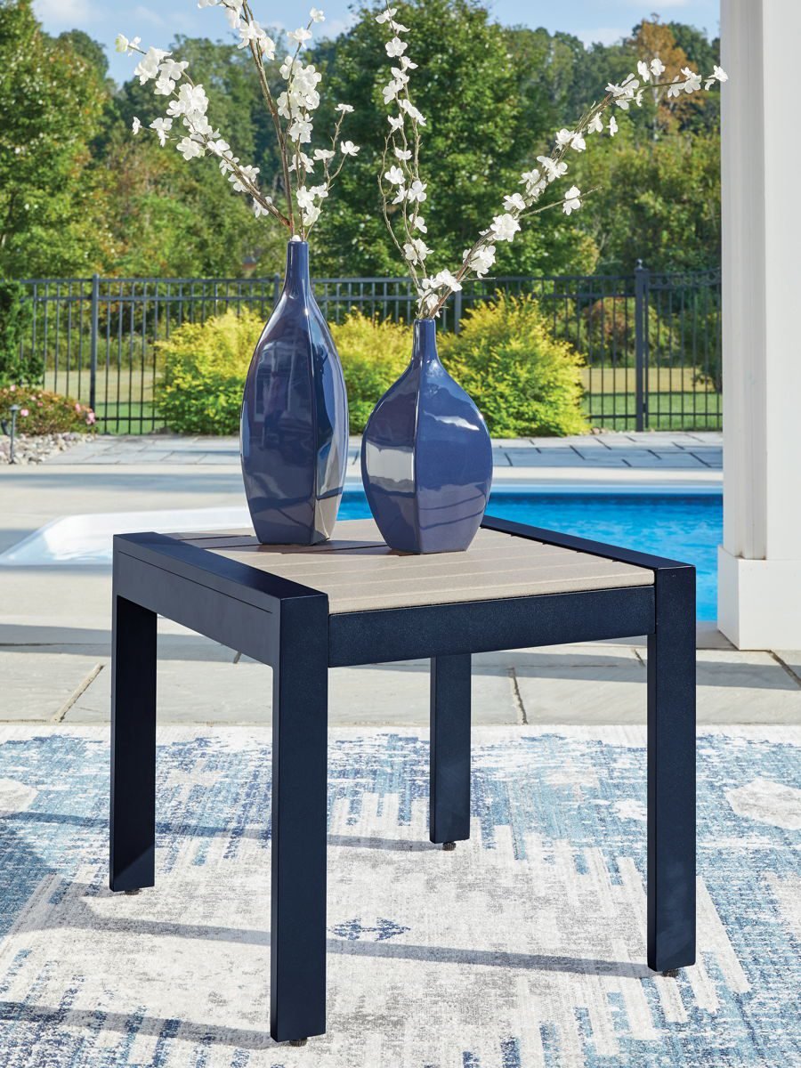 East Beach - Blue - Rectangular Cocktail Table - Image 3