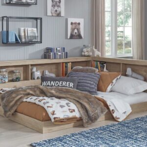 Oliah - Bookcase Storage Bed