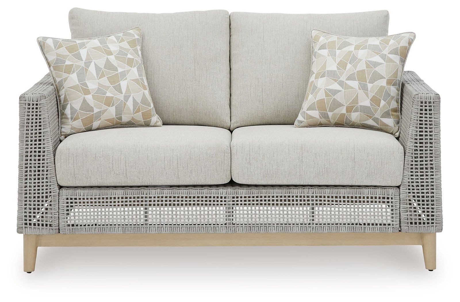 Seton Creek - Loveseat With Cushion - Gray - Image 3
