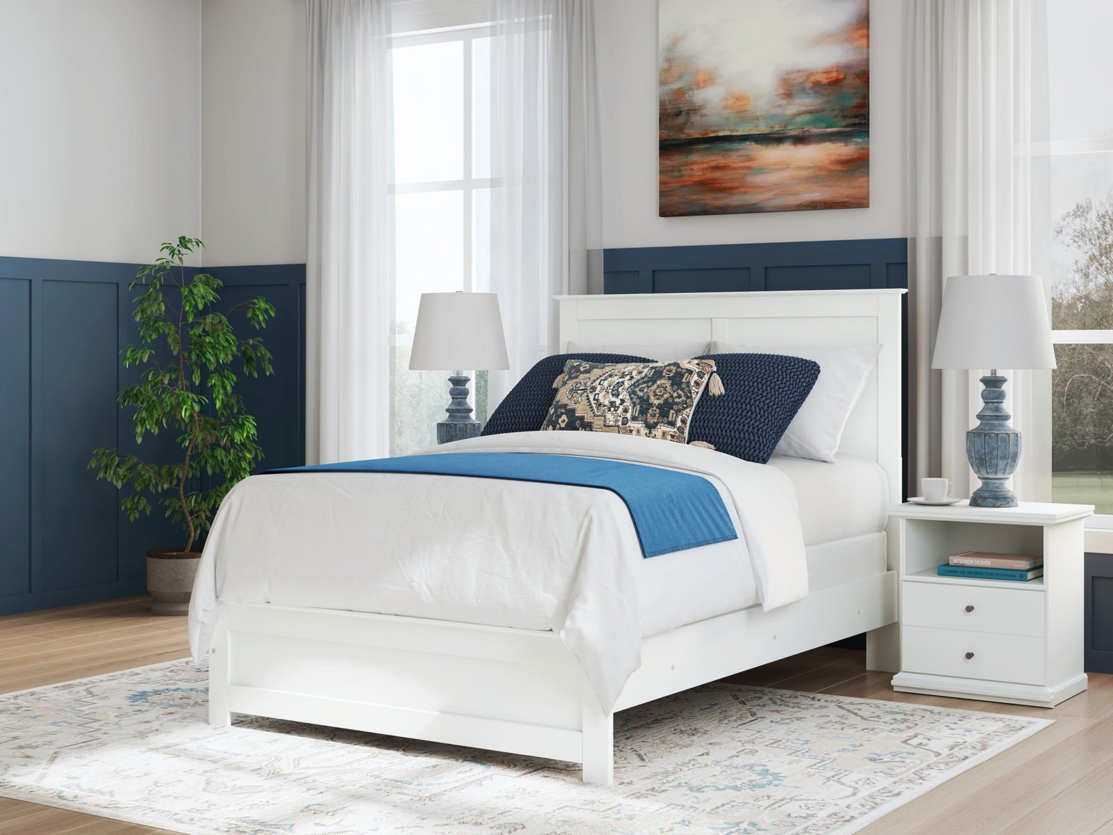 Bostwick Shoals - Panel Bed With Framed Footboard - Image 11