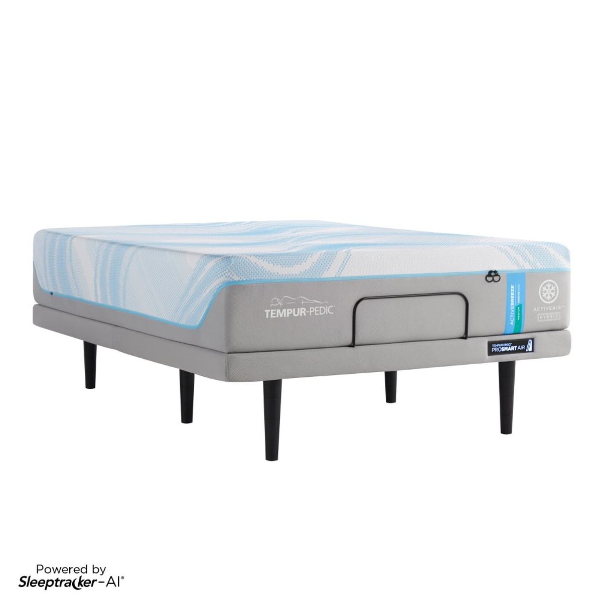 Tempur-Breeze - Tempur-ActiveBreeze Medium Hybrid Mattress With Ergo ProSmart Air Base - Image 6