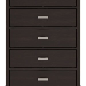 Covetown - Five Drawer Chest - Dark Brown
