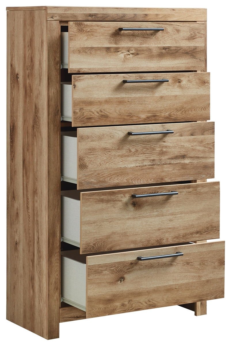 Hyanna - Five Drawer Chest - Tan Brown - Image 4