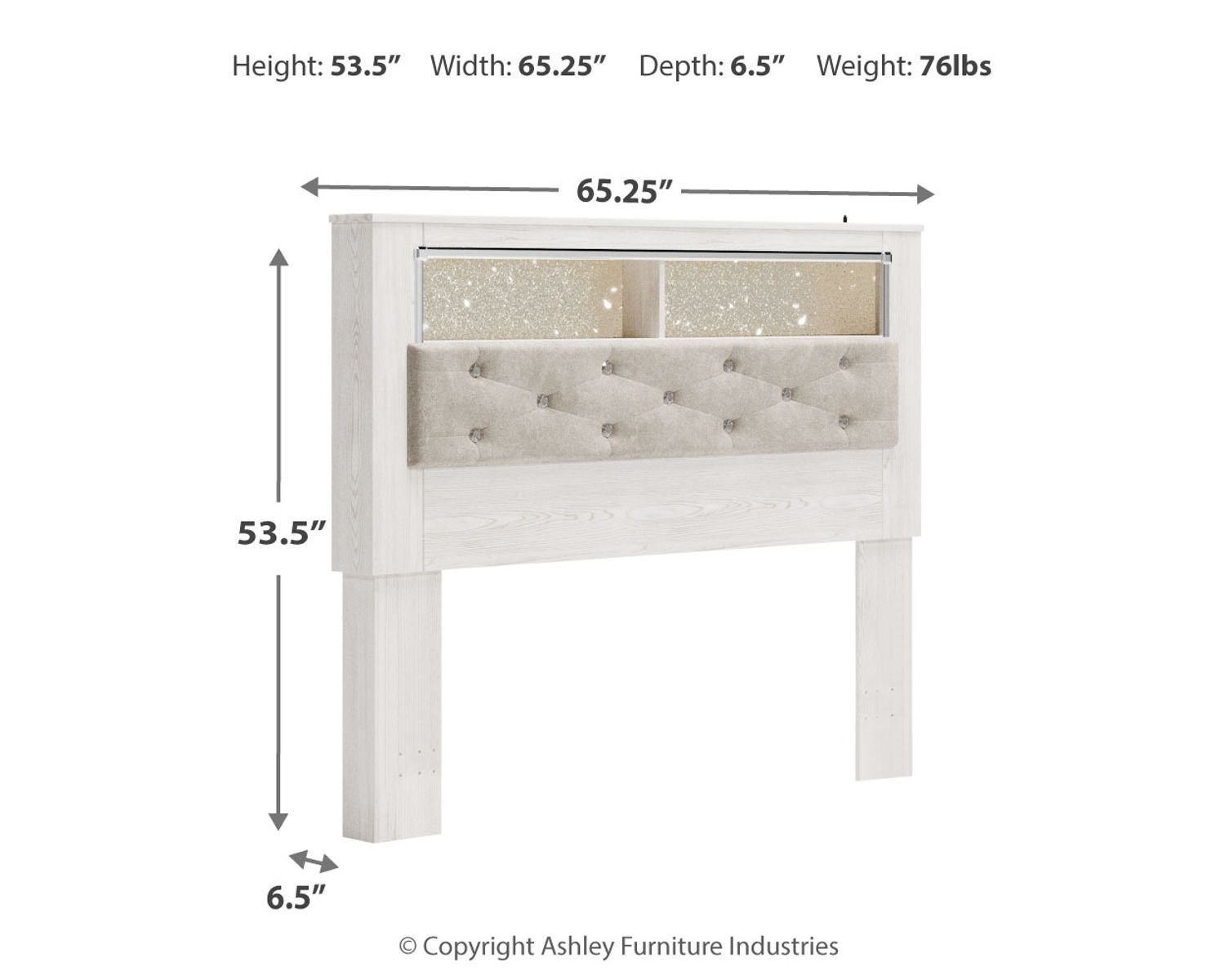 Altyra - Panel Bookcase Headboard - Image 7