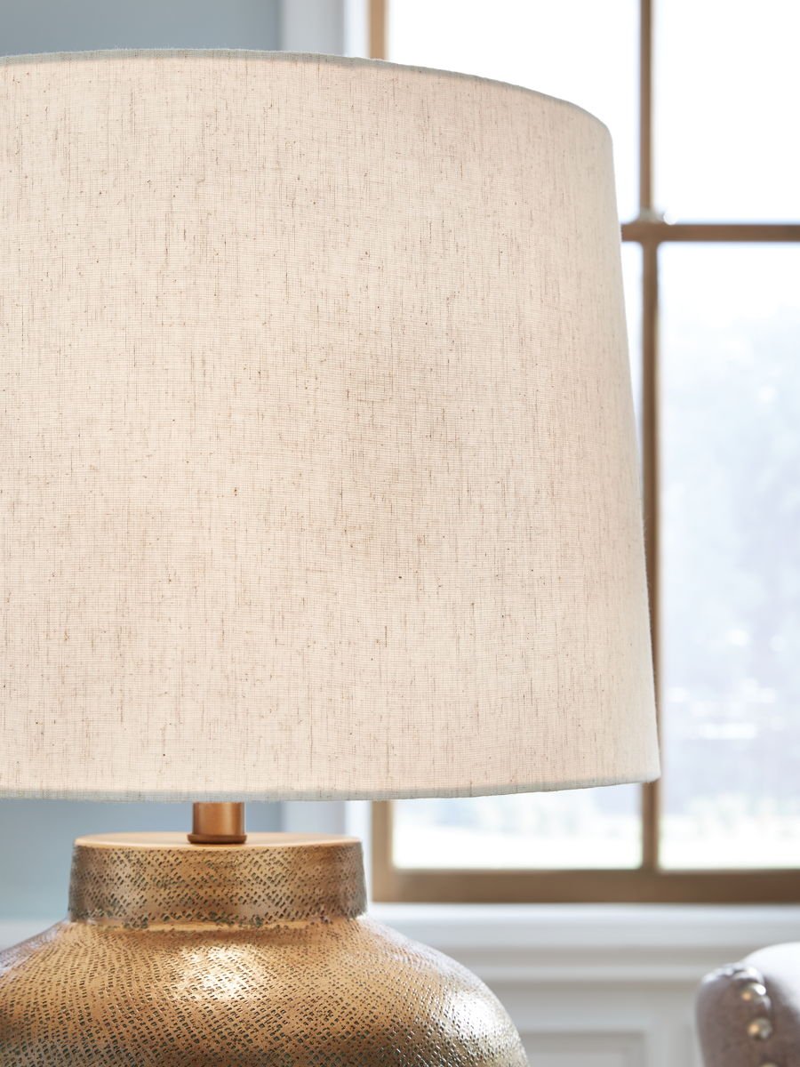Madney - Metal Table Lamp - Antique Gold Finish - Image 2