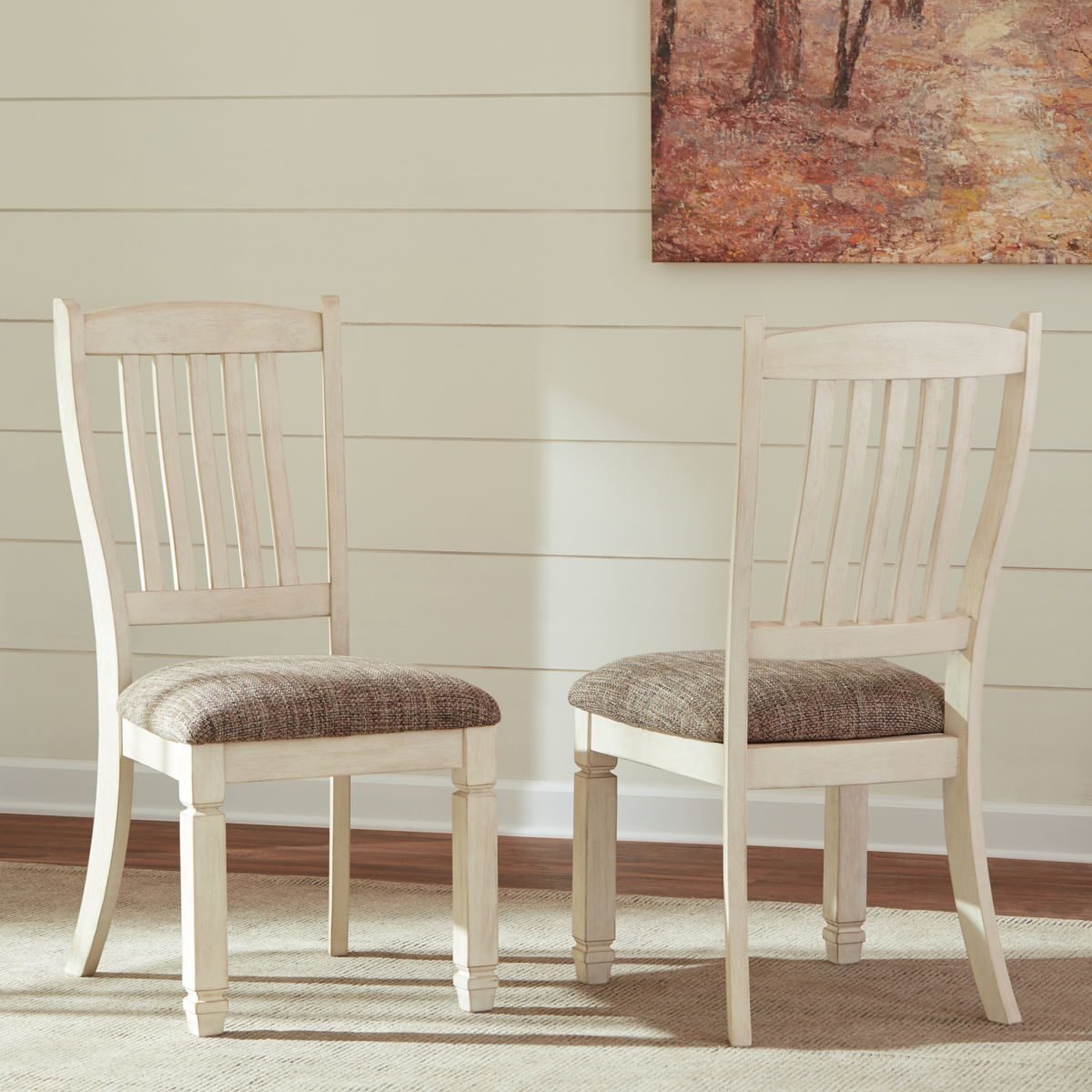 Bolanburg - Dining UPH Side Chair (Set of 2) - Rake Back - Brown / Beige - Image 2