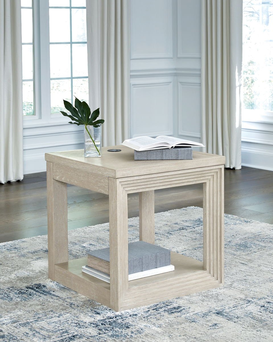 Marxhart - Square End Table - Bisque - Image 3