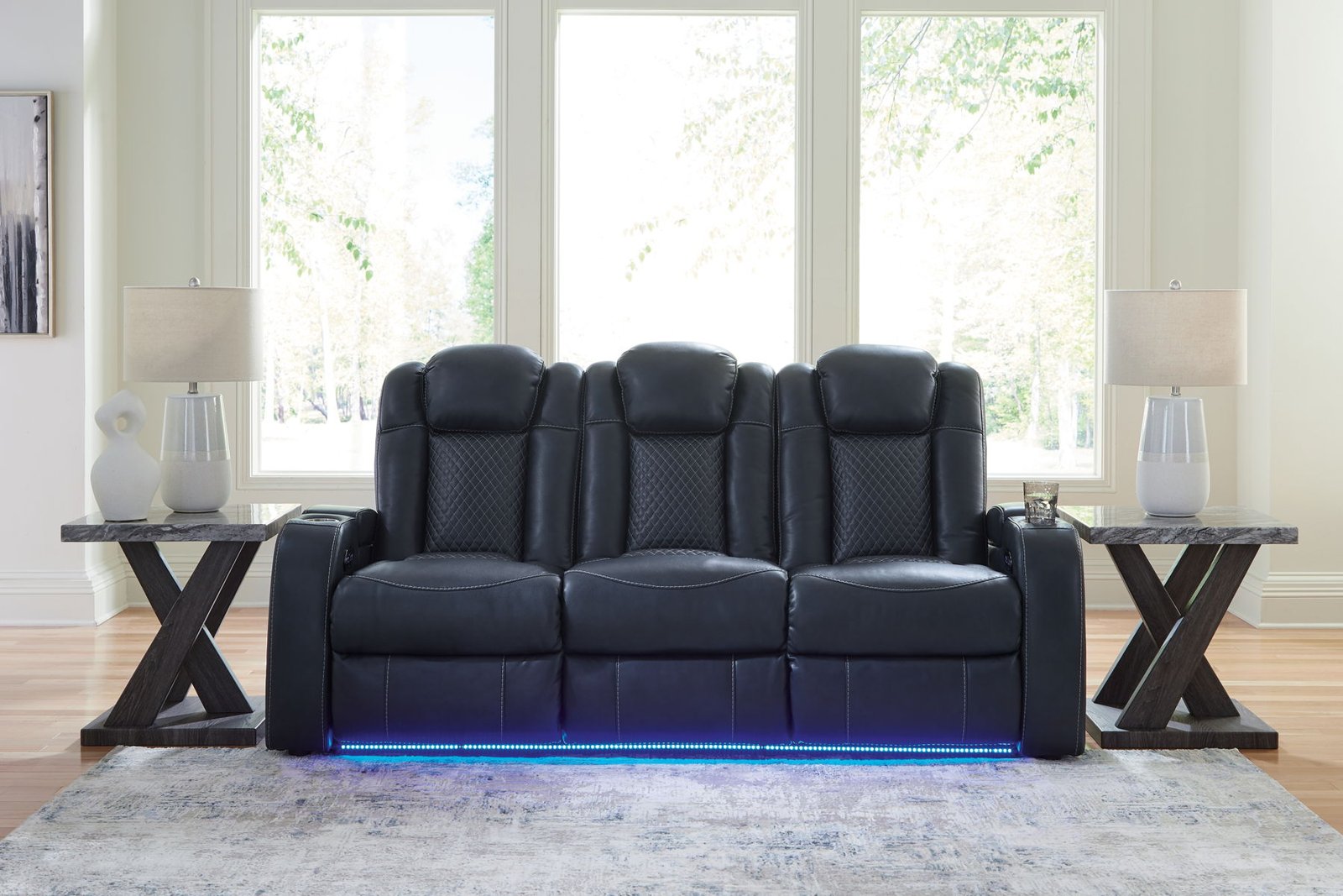 Fyne-dyme - Power Reclining Sofa With Adj Headrest - Image 3