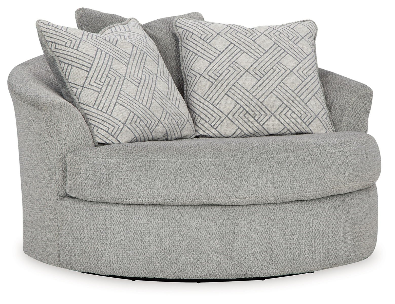 Casselbury - Oversized Swivel Accent Chair - Cement